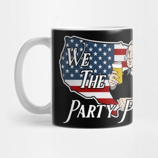 We The Party People D With George Washington Mug